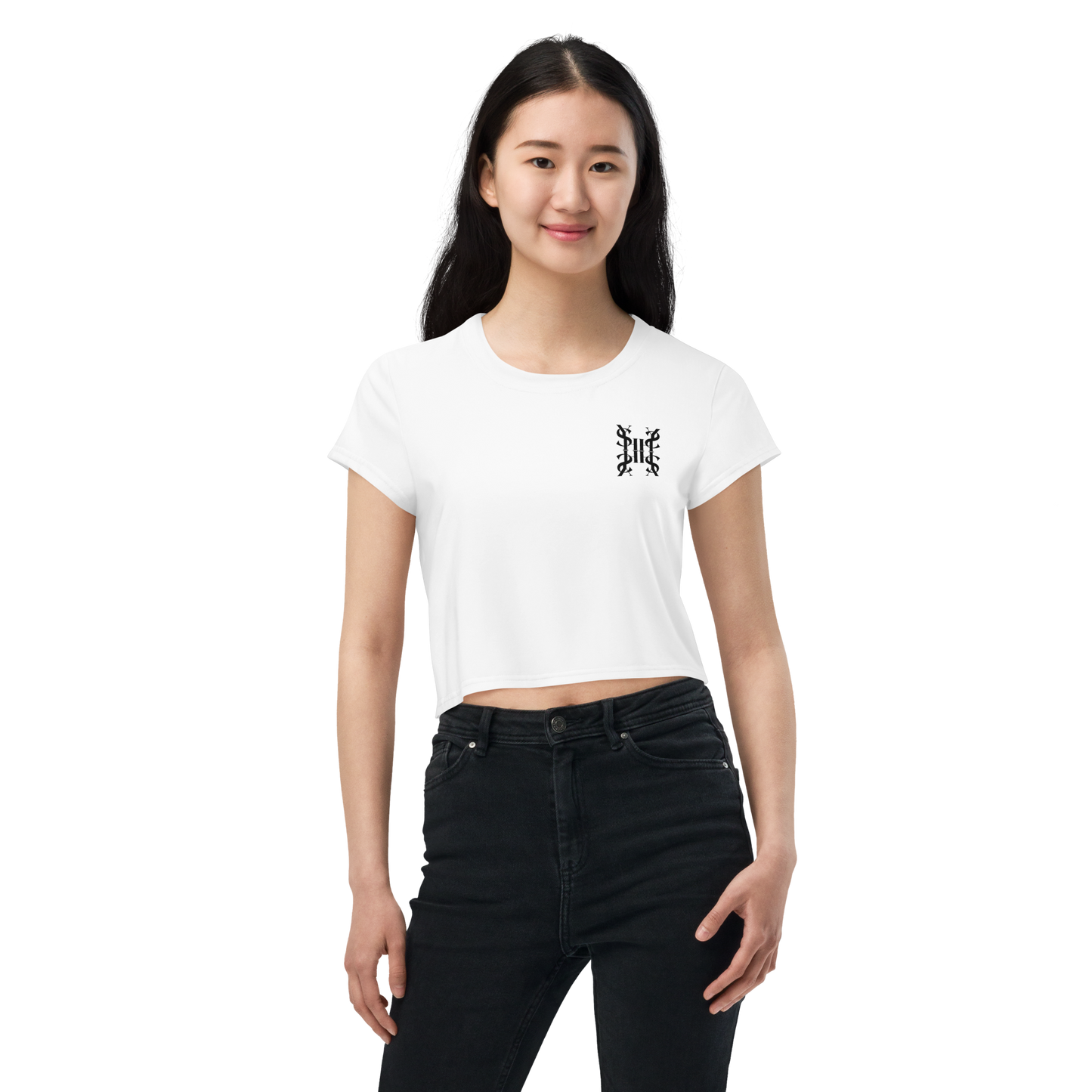 CLASSIC ANAGRAM LOGO CROPPED TOP