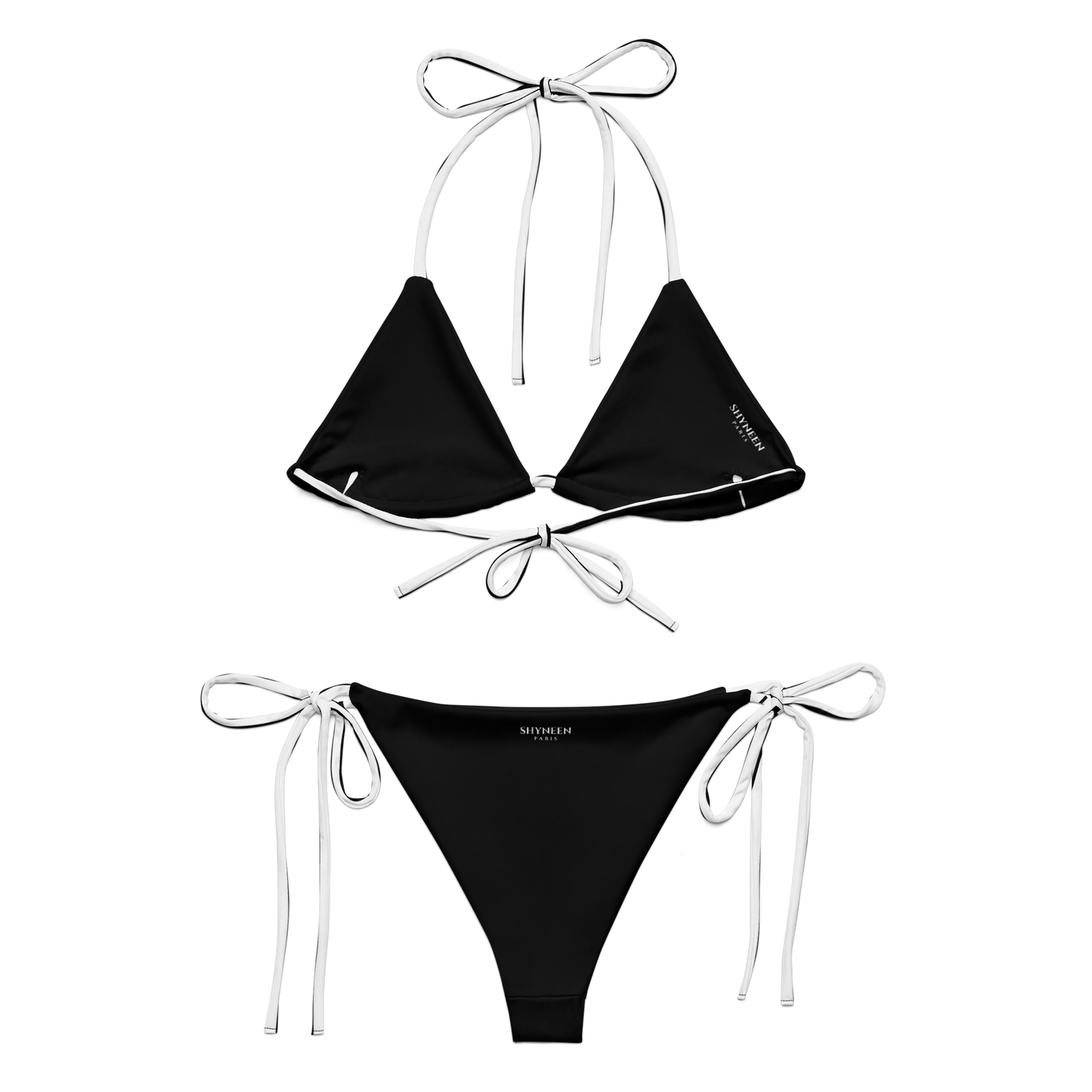 SHYNEEN B&W STRIPES STRING BIKINI