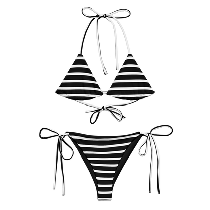 SHYNEEN B&W STRIPES STRING BIKINI