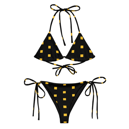 SHYNEEN YELLOW DOTS STRING BIKINI