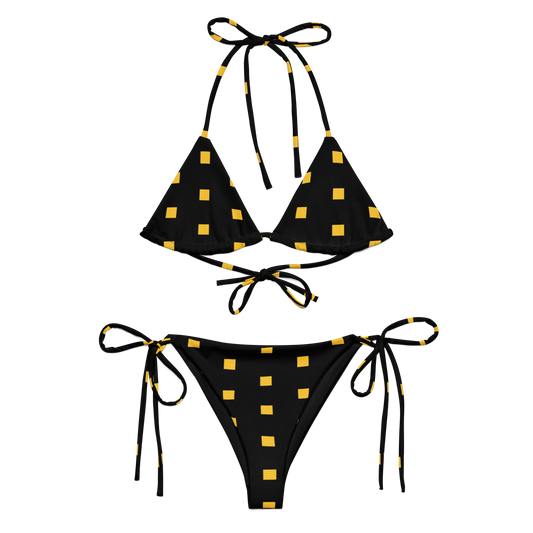 SHYNEEN YELLOW DOTS STRING BIKINI