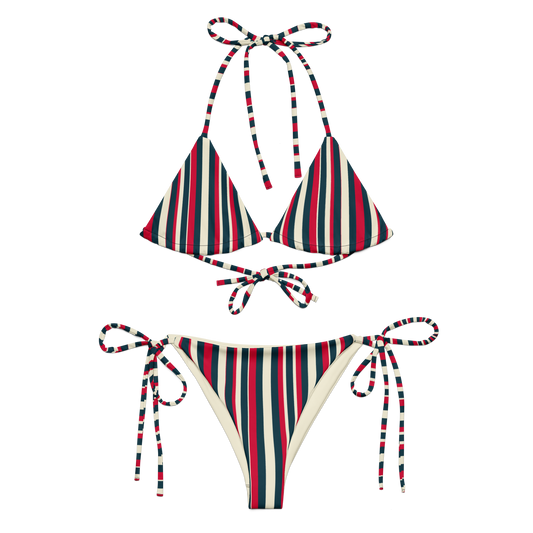 SHYNEEN STRIPES STRING BIKINI