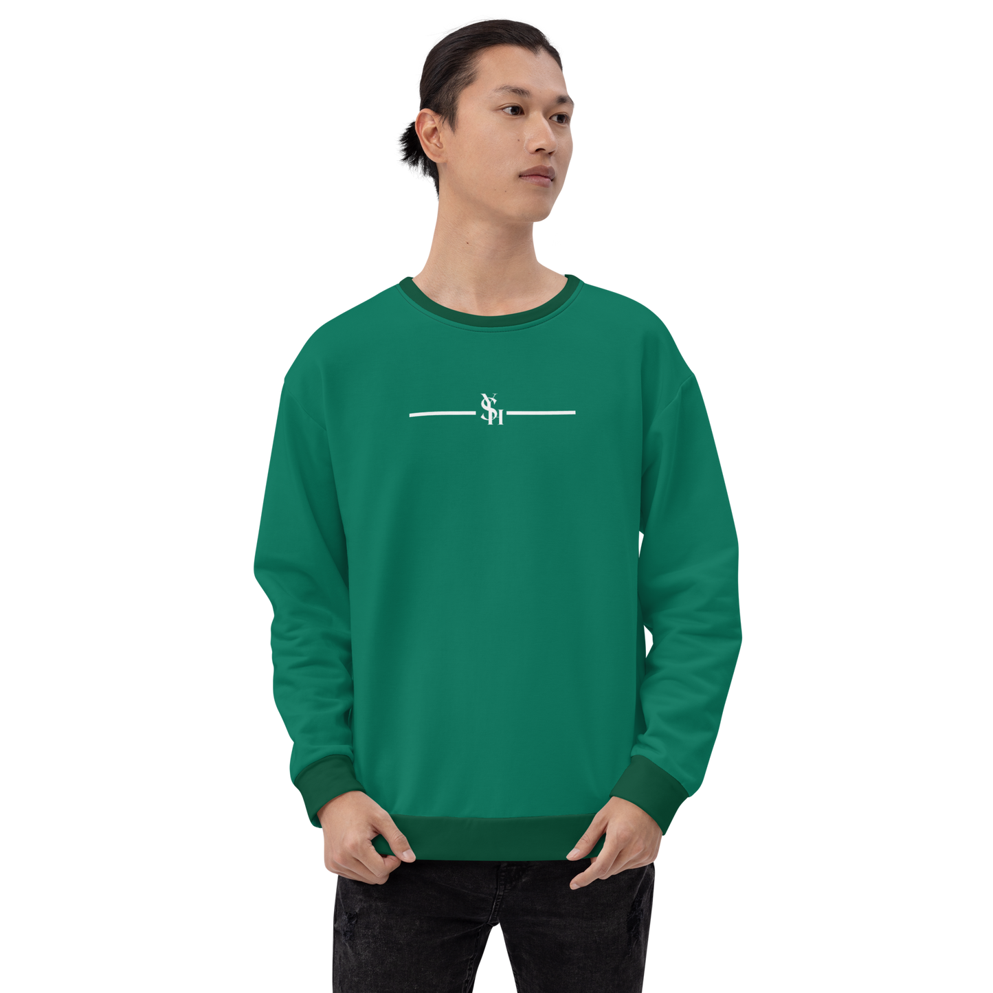 WHITE LINE LOGO SWEATSHIRT