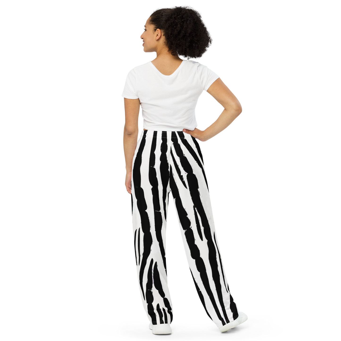 SIGNATURE SHYNEEN ZEBRA WIDE PANTS