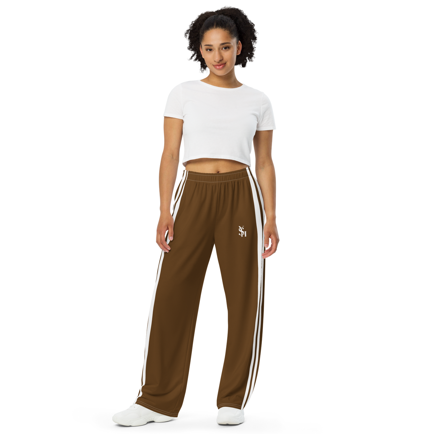 BROWN CLASSIC TRACK PANTS