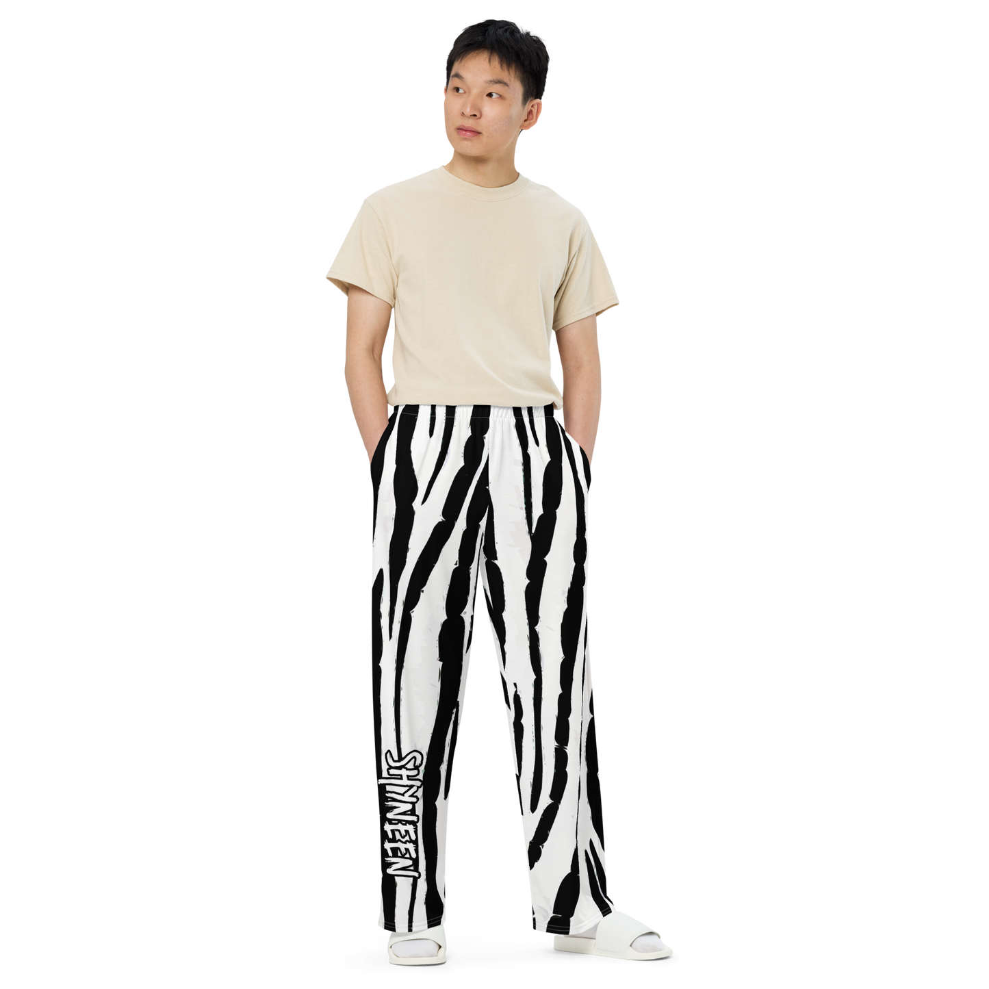 SIGNATURE SHYNEEN ZEBRA WIDE PANTS