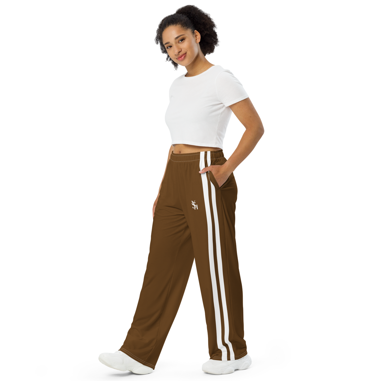 BROWN CLASSIC TRACK PANTS