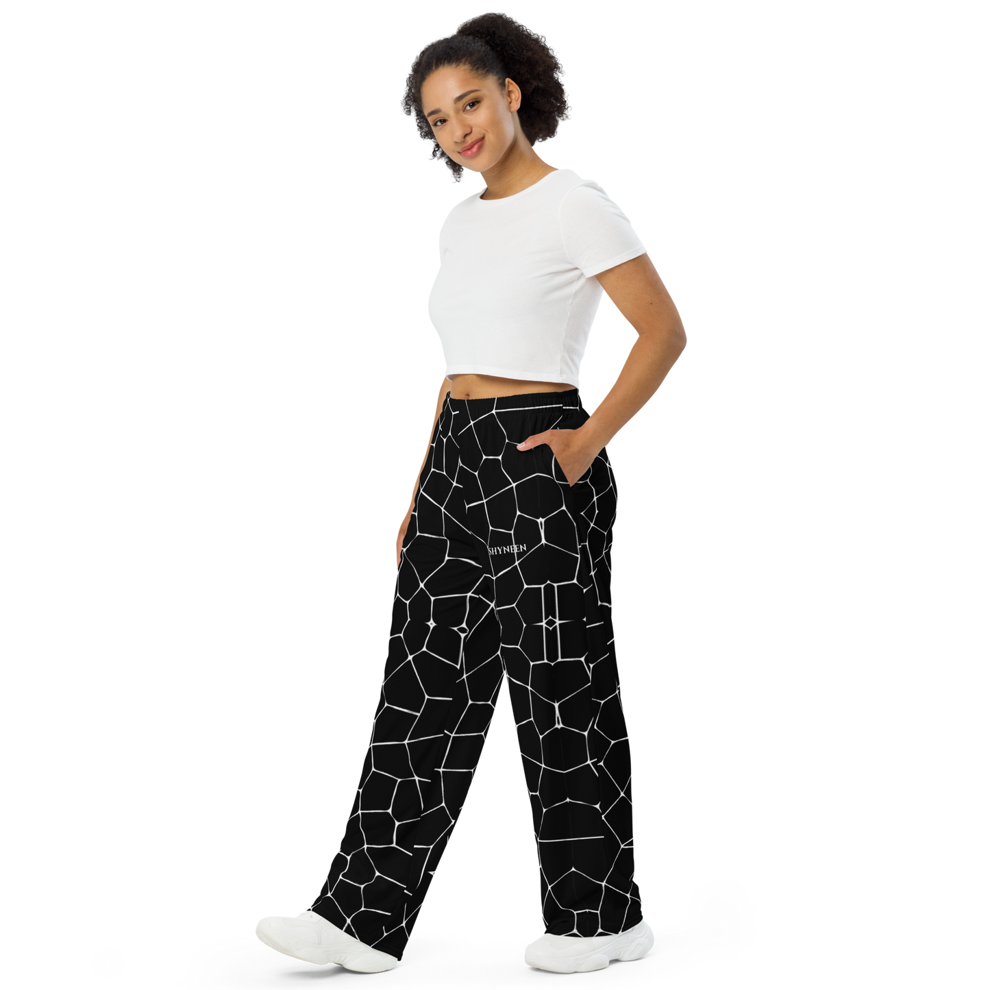 SIGNATURE BONDED DOTS WIDE PANTS