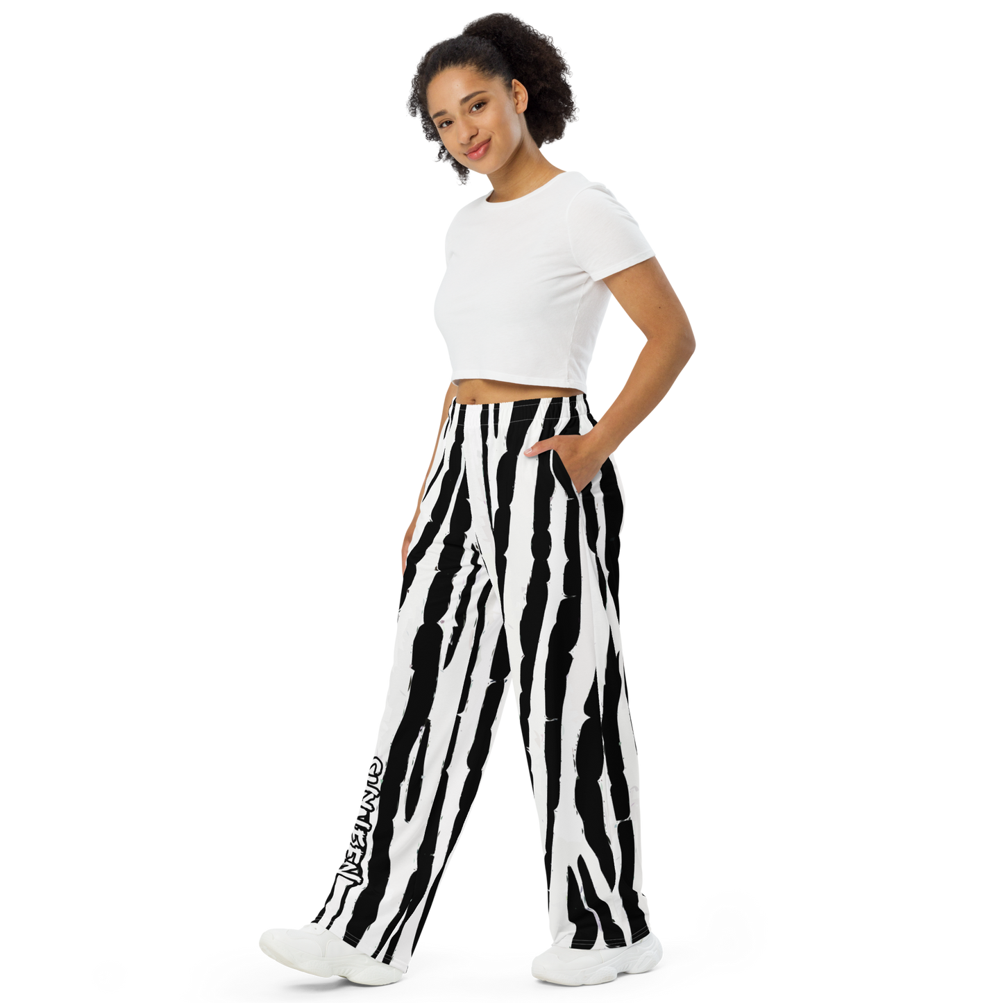 SIGNATURE SHYNEEN ZEBRA WIDE PANTS