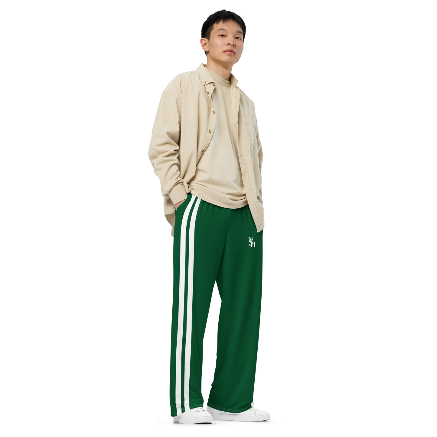 FOREST GREEN CLASSIC TRACK PANTS