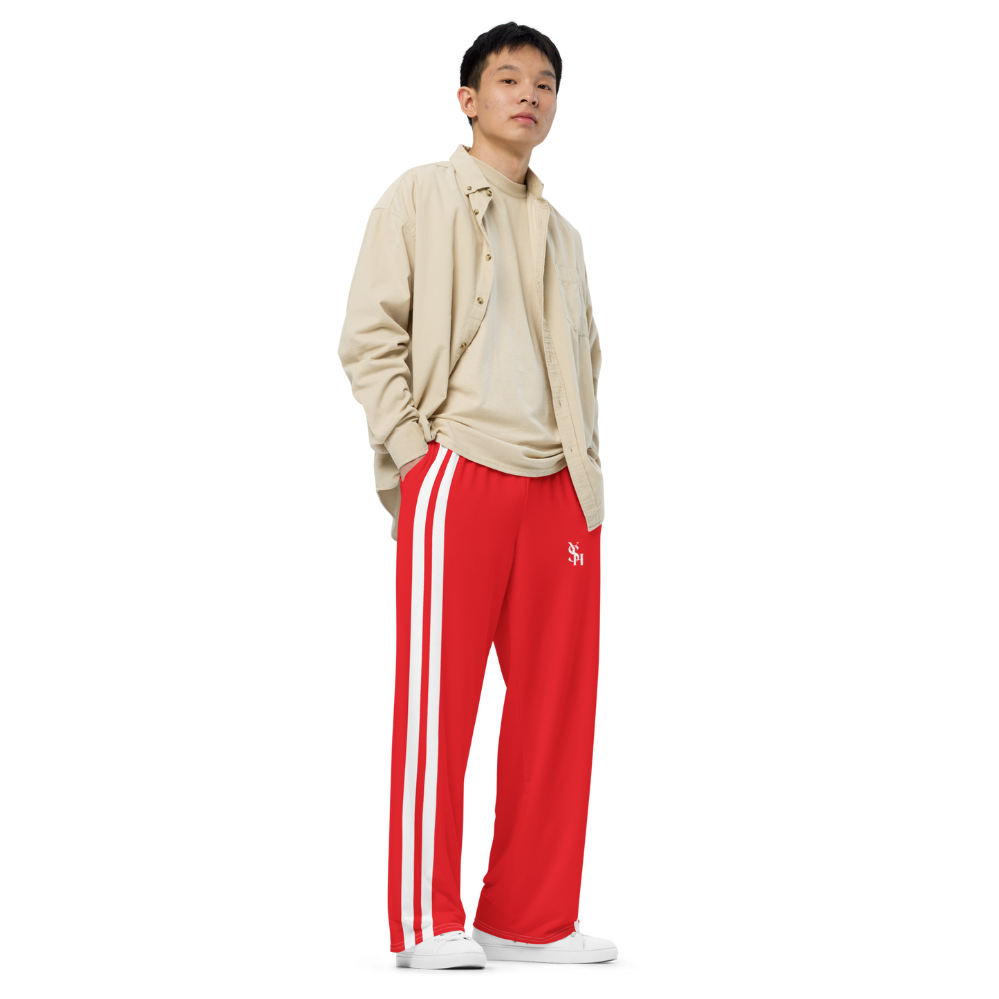 RED CLASSIC TRACK PANTS