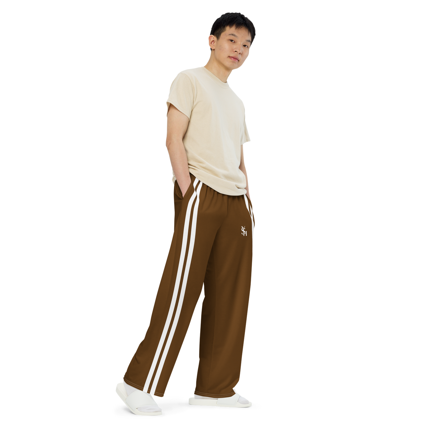 BROWN CLASSIC TRACK PANTS