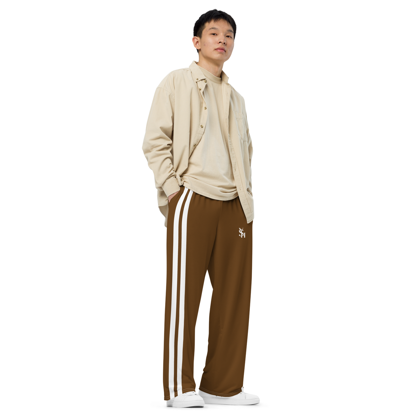 BROWN CLASSIC TRACK PANTS