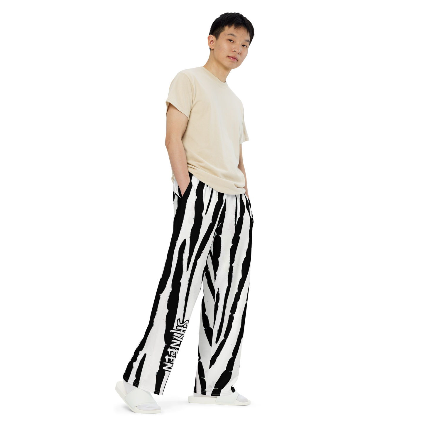 SIGNATURE SHYNEEN ZEBRA WIDE PANTS