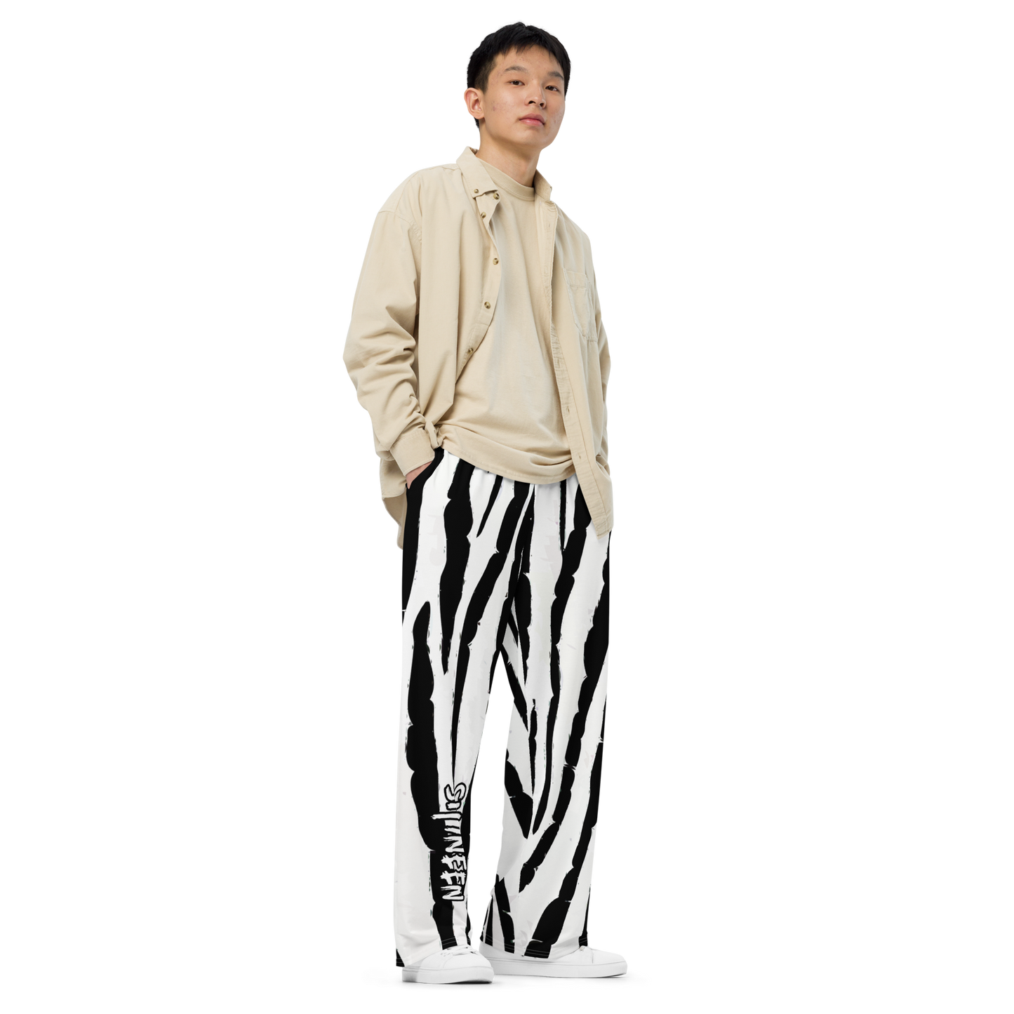 SIGNATURE SHYNEEN ZEBRA WIDE PANTS