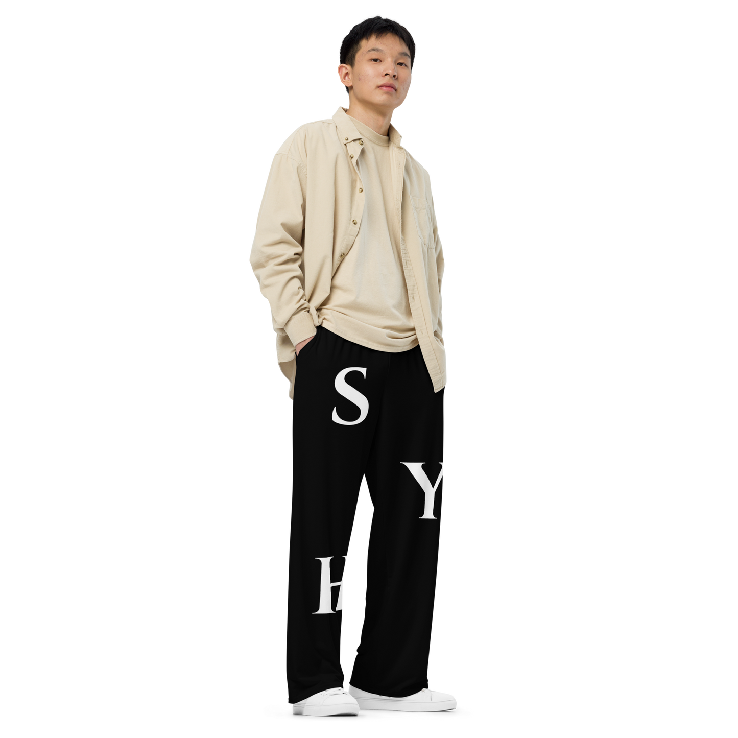 DOUBLE SIDED SHYNEEN LOGO  PANTS