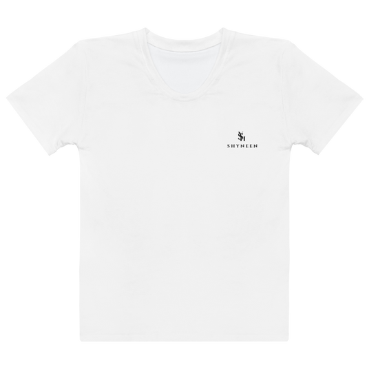 WHITE LOGO SHY CLASSIC T-SHIRT