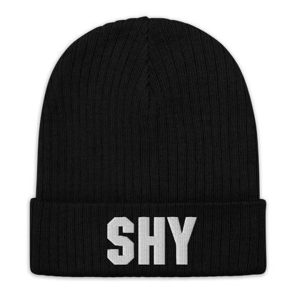 SHY LOGO BEANIE