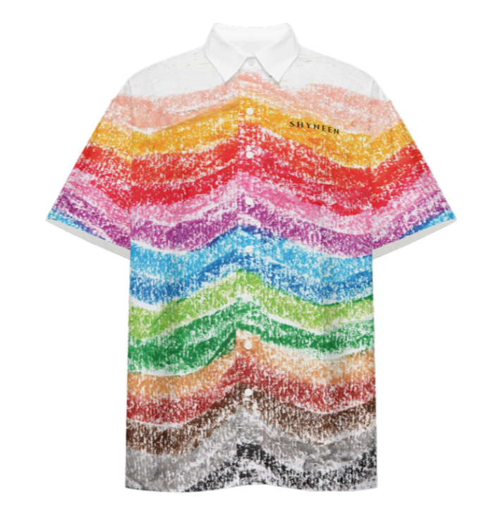 PENCIL EFFECT BOWLING SHIRT