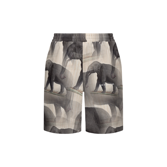 ELEPHANT PATTERN BOWLING SHORT